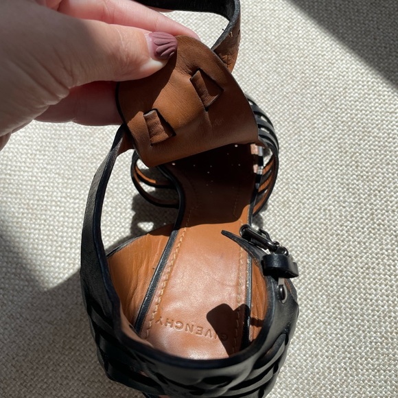 Givenchy Cage Heel Size 36.5 Black Open Shoe Bootie look. Ankle strap. - Picture 4 of 15